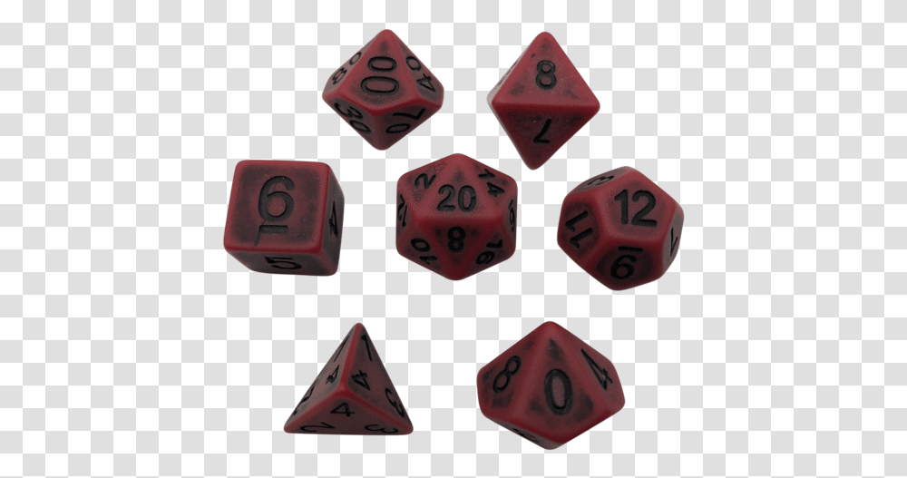 Rusted Red Set Of 7 Polyhedral Dice All Seven Dragon Balls, Game, Mobile Phone, Electronics, Cell Phone Transparent Png