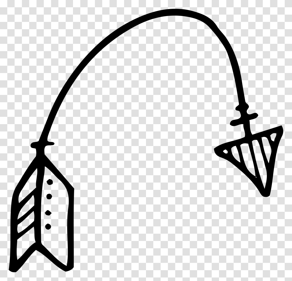Rustic Arrow Background Hand Drawn Arrow, Bow, Watering Can Transparent Png