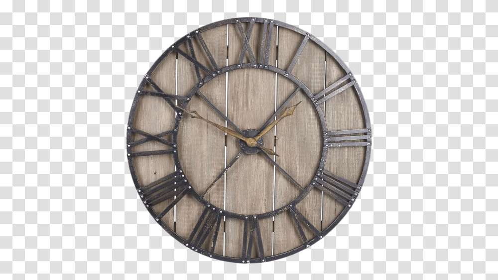 Rustic Brown Wall Clock, Analog Clock, Clock Tower, Architecture, Building Transparent Png