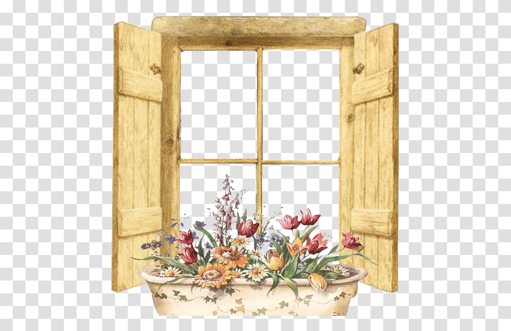 Rustic Window, Plant, Flower, Flower Arrangement, Interior Design Transparent Png
