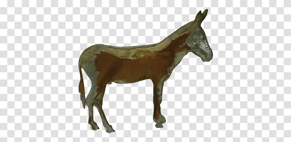 Rusty Metal Donkey Wall Art Mule, Animal, Mammal, Antelope, Wildlife Transparent Png