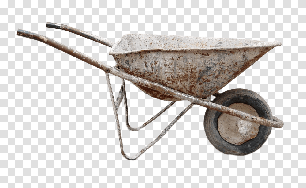 Rusty Old Wheelbarrow, Vehicle, Transportation, Insect, Invertebrate Transparent Png