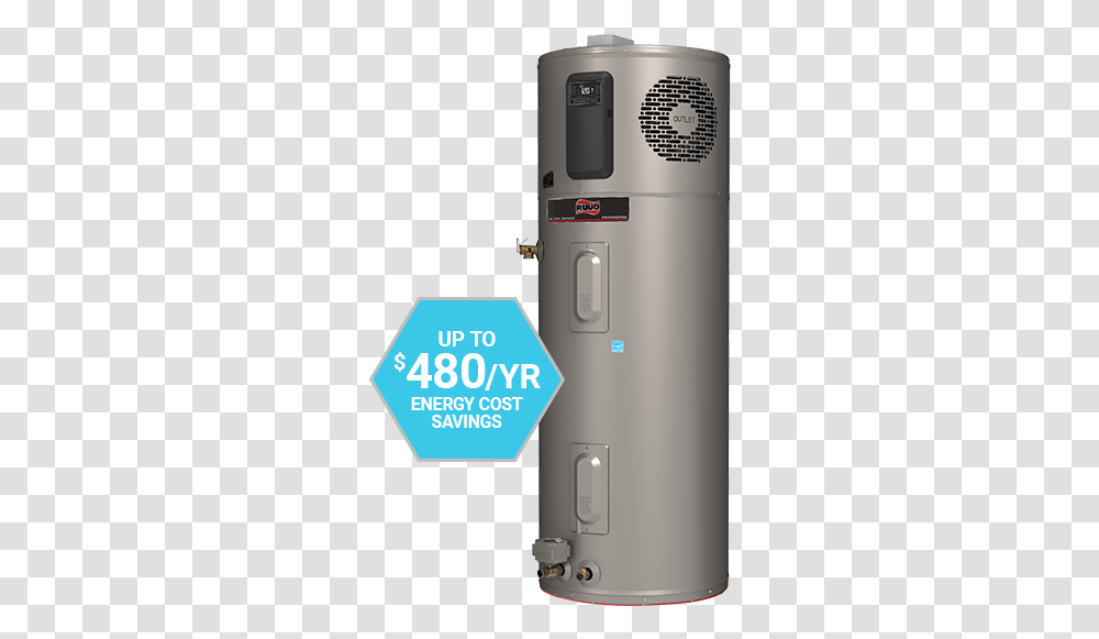 Ruud Ultra Series Hybrid Electric Water Heater Ruud Portable, Appliance, Space Heater, Gas Pump, Machine Transparent Png