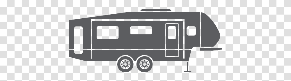 Rv Camper Clipart Fifth Wheel Camper Clipart, Van, Vehicle, Transportation, Caravan Transparent Png