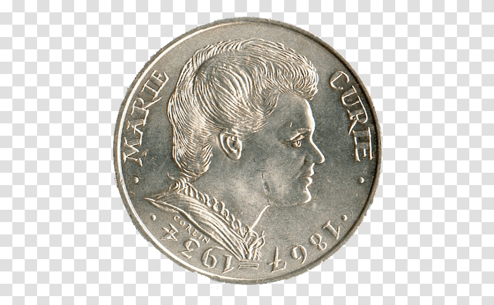 Rv Marie Curie Marie Curie, Dime, Coin, Money, Nickel Transparent Png