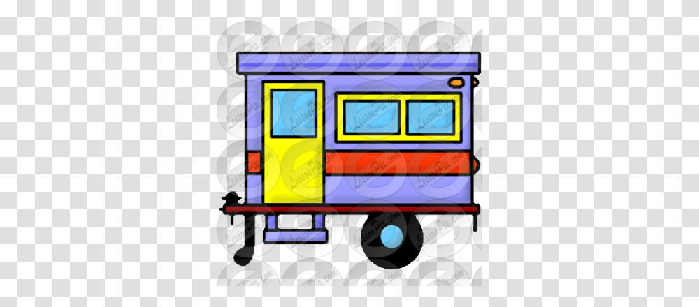 Rv Pull Picture For Classroom Therapy Use, Vehicle, Transportation, Train, Caravan Transparent Png