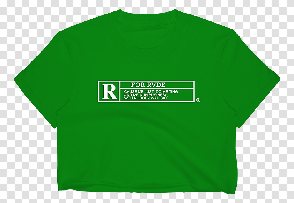 Rvde Rated R Crop Top Unisex, Clothing, Apparel, T-Shirt, Sleeve Transparent Png