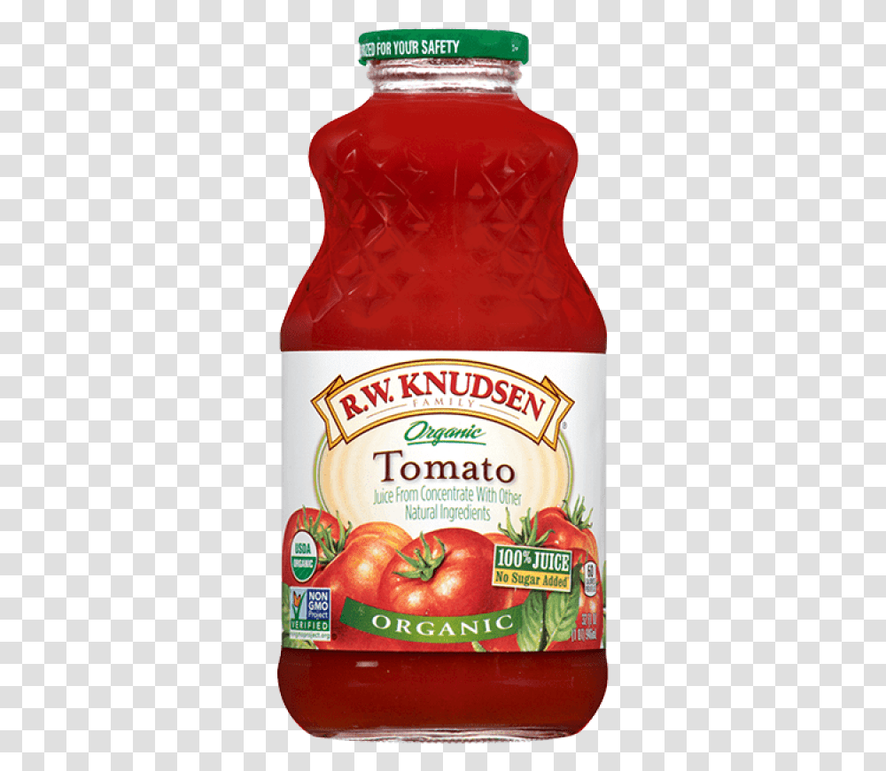 Rw Knudsen Tomato JuiceTitle Rw Knudsen, Ketchup, Food, Plant, Seasoning Transparent Png