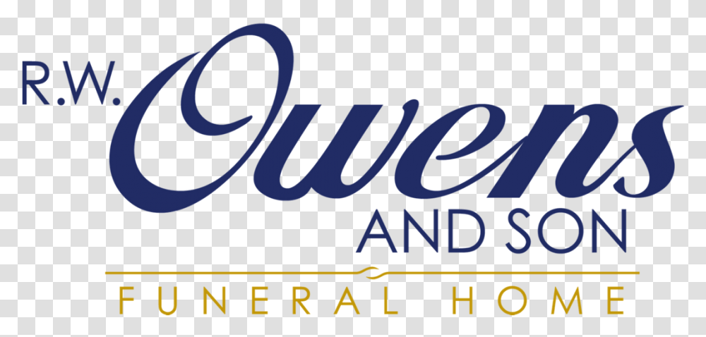 Rw Owens Funeral Home Electric Blue, Label, Alphabet, Word Transparent Png