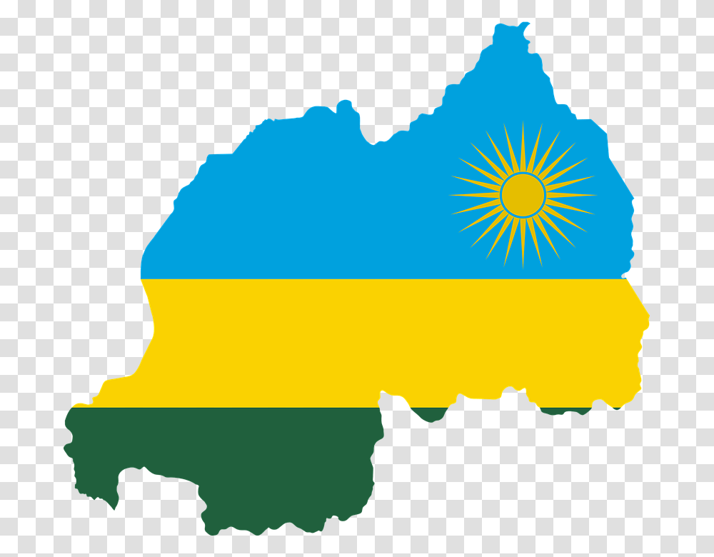 Rwanda Flag Map, Nature, Outdoors, Ice, Snow Transparent Png
