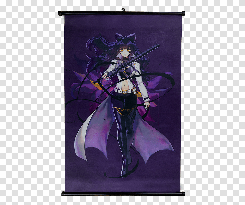 Rwby Blake Wall Scroll, Manga, Comics, Book, Person Transparent Png