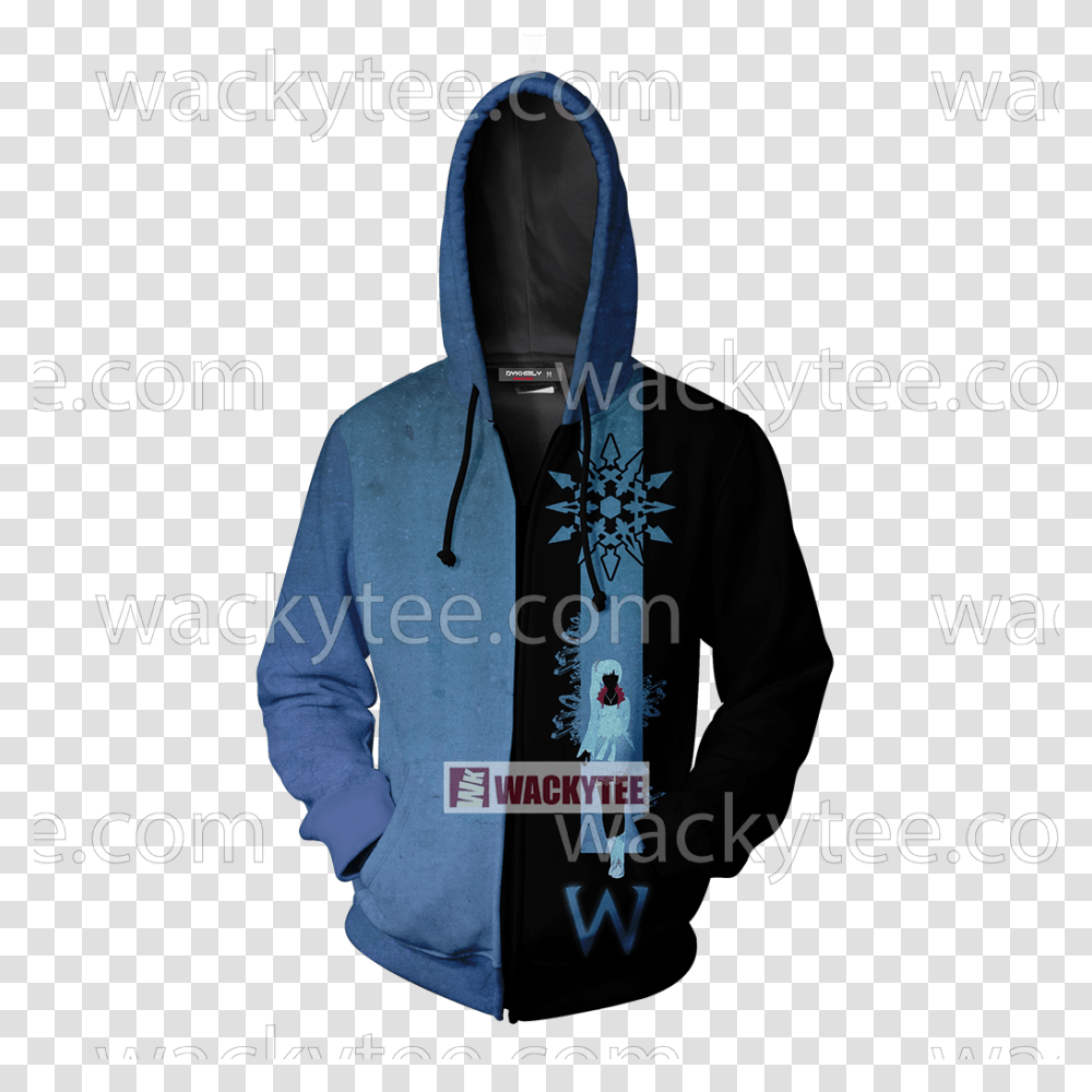 Rwby Weiss The Atlesian Knightmare Symbol Zip Up Hoodie Big Bang Theory, Clothing, Apparel, Sweatshirt, Sweater Transparent Png
