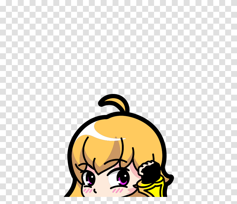 Rwby Yang Window Peeker Decal Rooster Teeth Store, Face, Photography Transparent Png