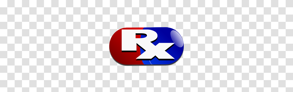 Rx Capsule Red Blue Clipart Image, Label, Logo Transparent Png