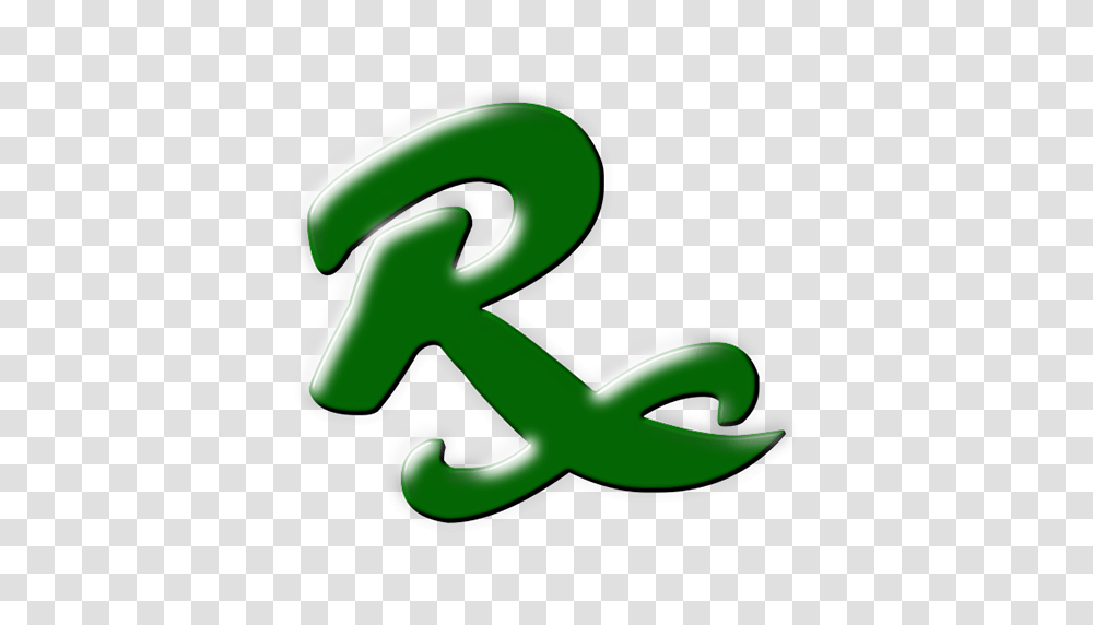 Rx Green Pharmacy Symbol Clipart Image, Alphabet, Number, Recycling Symbol Transparent Png