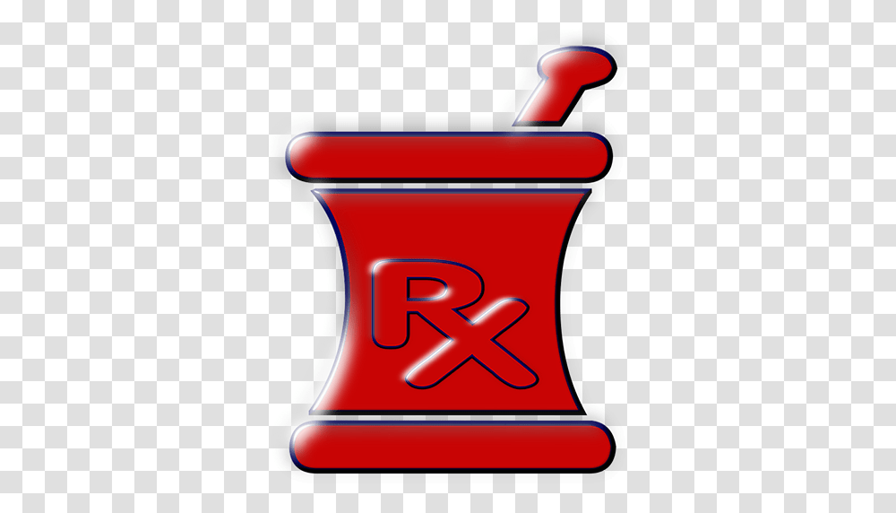 Rx Red Mortar Clipart Image, Label, Alphabet Transparent Png