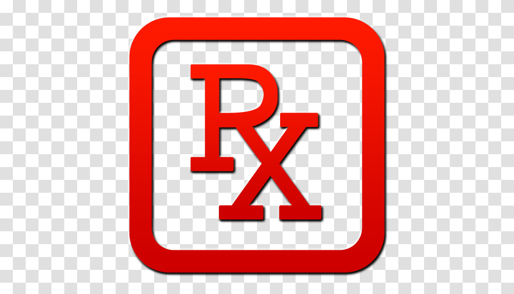 Rx Symbol Red Roman Frame Clipart Image, Label, First Aid, Number Transparent Png