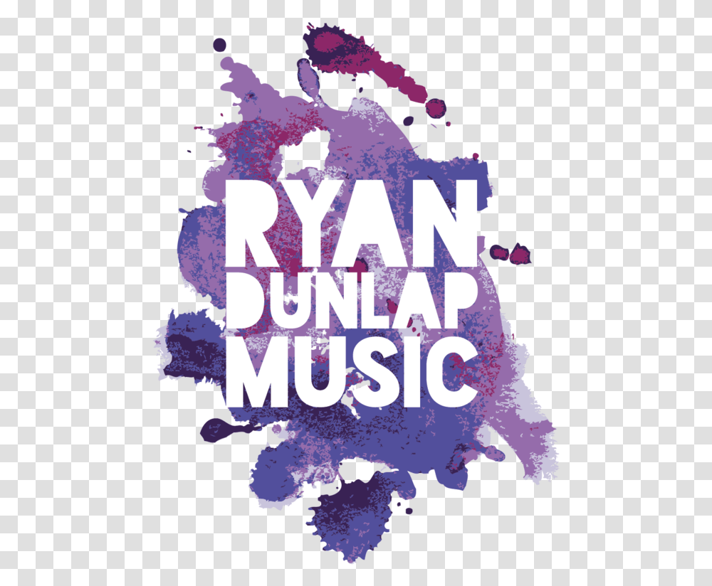 Ryan Dunlap Music Obsidian Creative Watercolor Logo, Poster, Advertisement, Purple, Plant Transparent Png