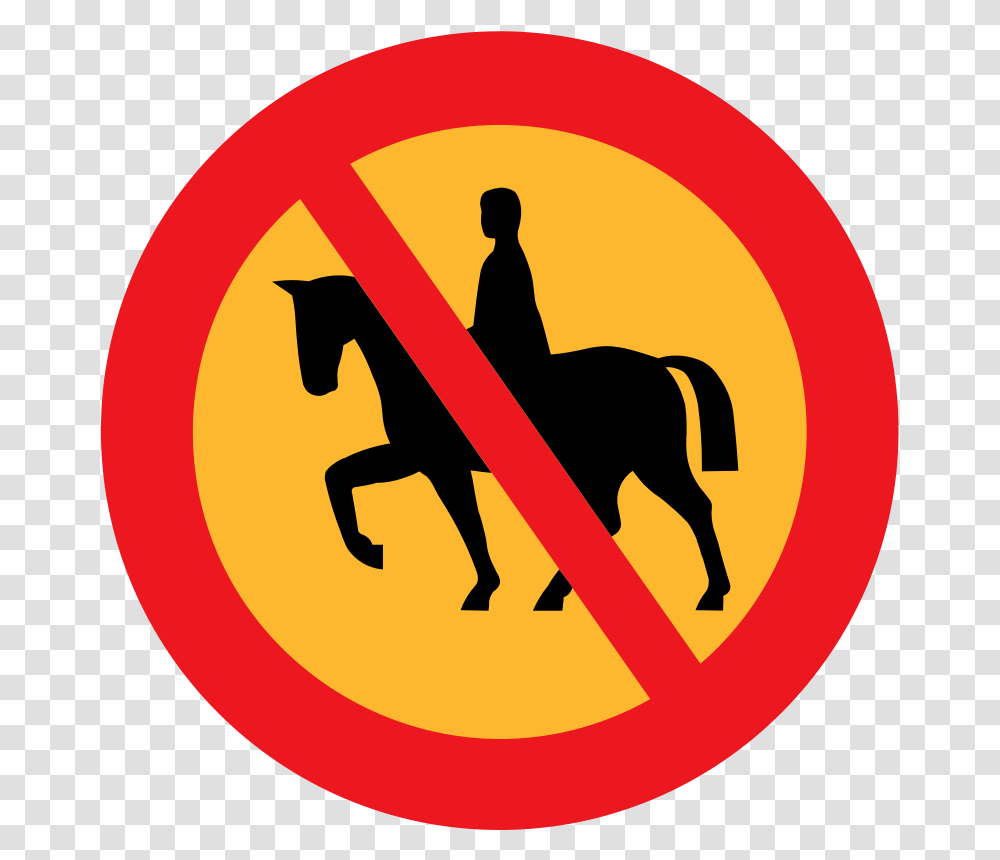 Ryanlerch No Horse Riding Sign, Animals, Road Sign, Person Transparent Png