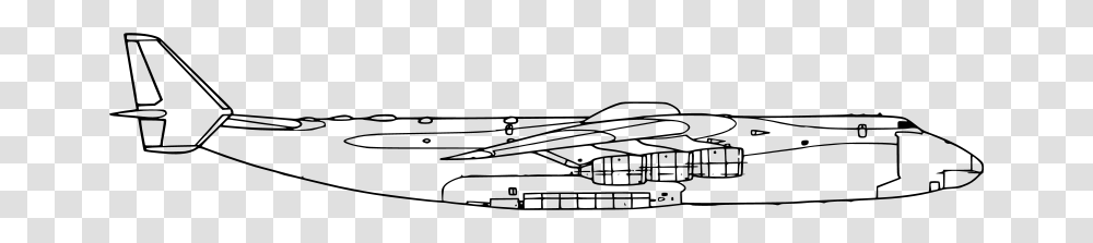 Ryanlerch Side View Antonov AN 225 Mria, Transport, Gray, World Of Warcraft Transparent Png