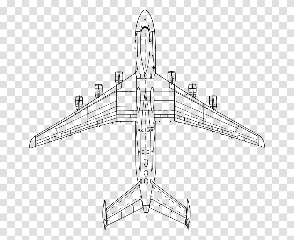 Ryanlerch Top View Antonov AN 225 Mria, Transport, Gray, World Of Warcraft Transparent Png