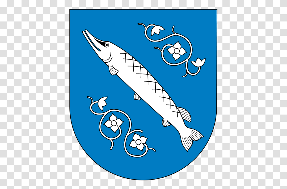 Rybnik Coat Of Arms Clip Arts Flower Coat Of Arms, Animal, Fish, Shark, Sea Life Transparent Png