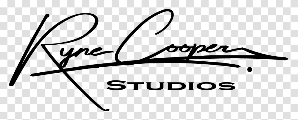 Ryne Cooper Studios Logo Black Calligraphy, Gray, World Of Warcraft Transparent Png
