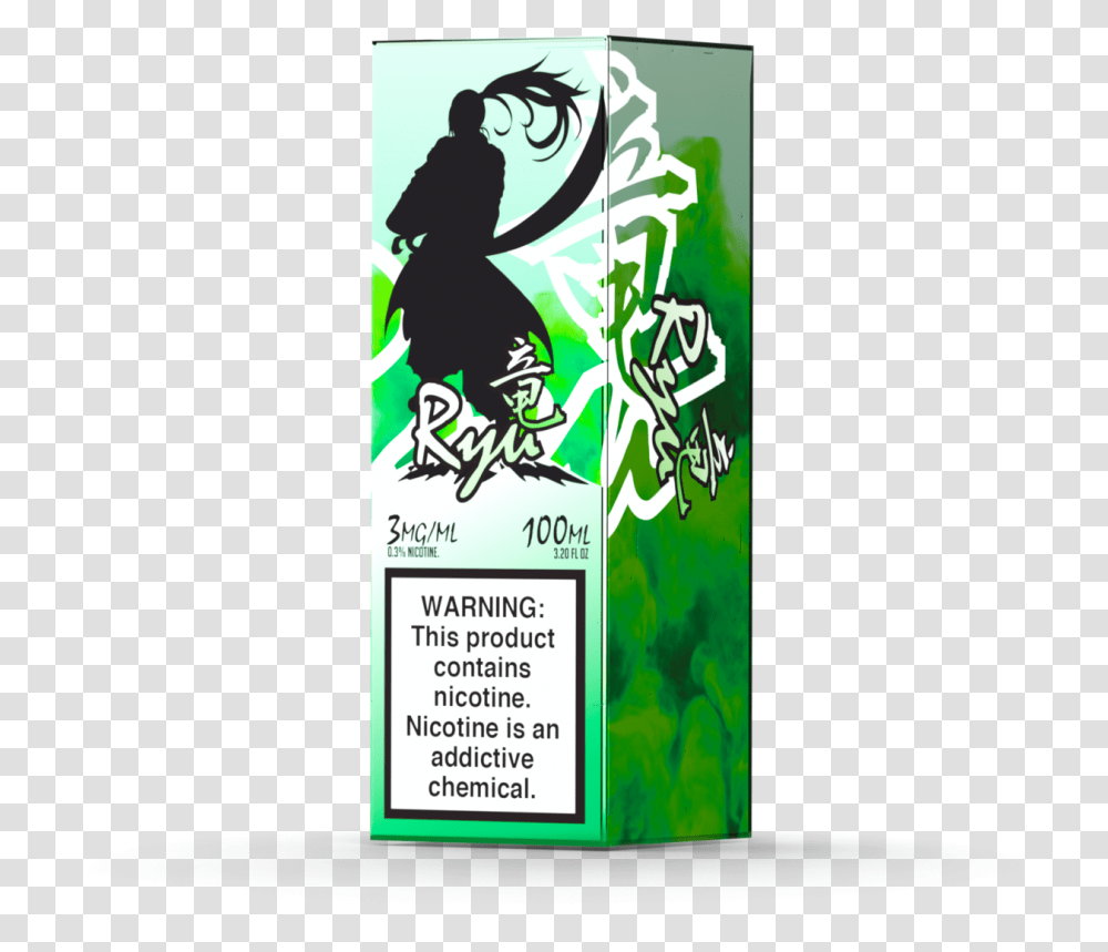 Ryu By Sugoi Vapor 100ml Electronic Cigarette, Poster, Advertisement, Flyer, Paper Transparent Png