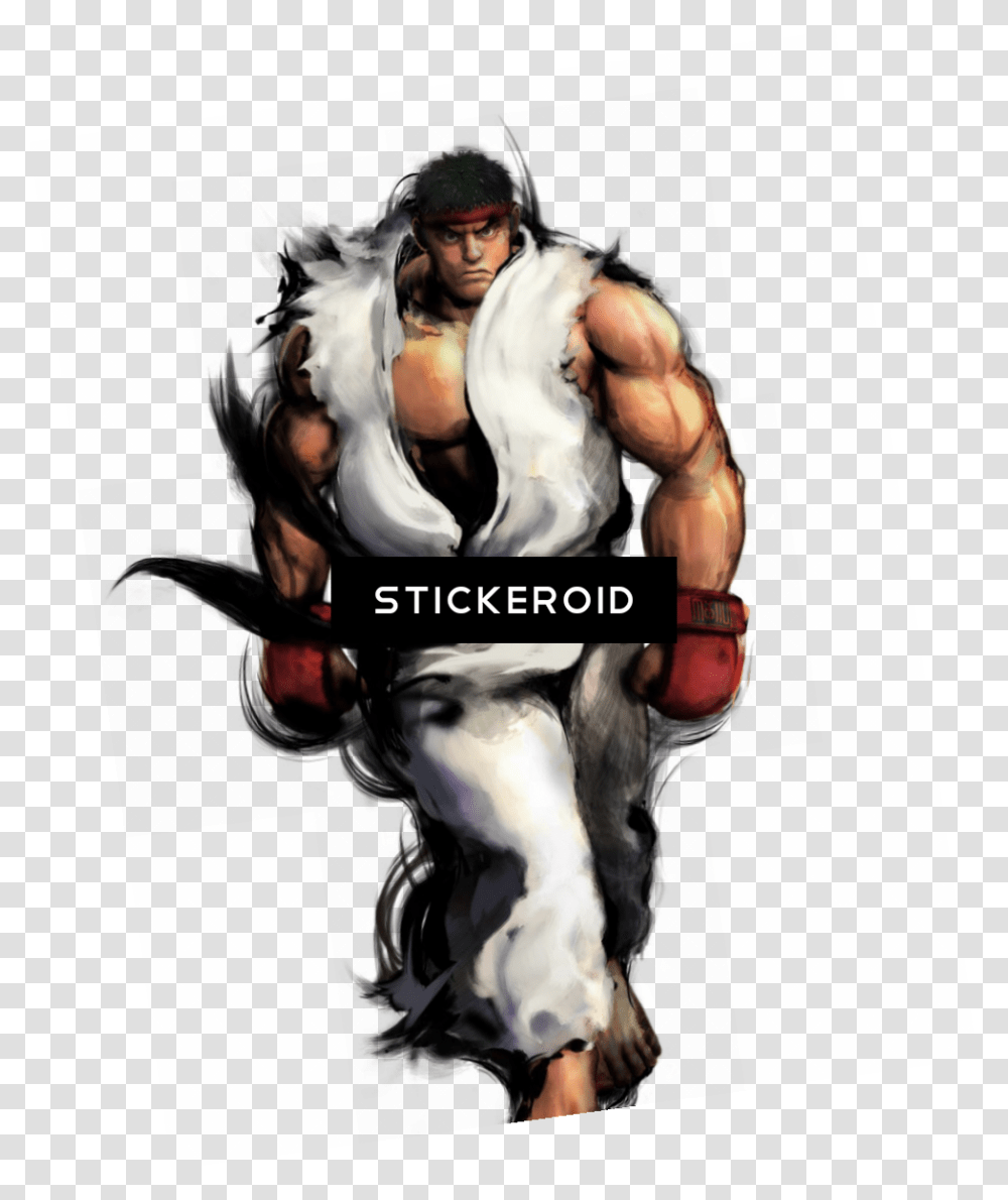 Ryu Fighter Street Street Fighter 4 Art Style, Person, Human, Hand, Torso Transparent Png