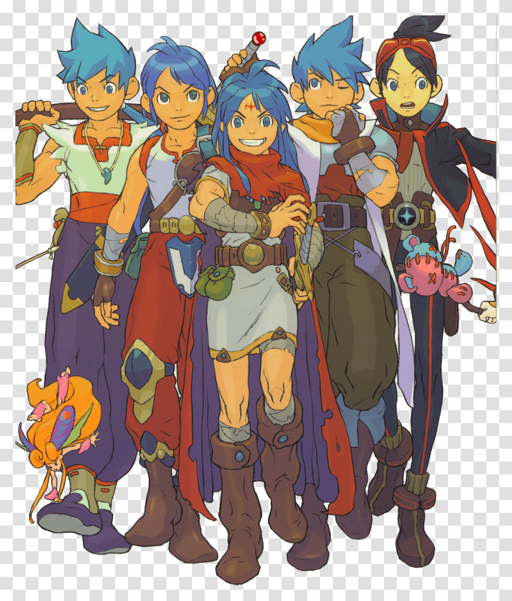 Ryu Of Each Game Breath Of Fire Ryu, Comics, Book, Person, Human Transparent Png