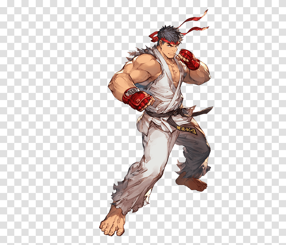 Ryu Street Fighter Anime Characters, Person, Human, Sport, Sports Transparent Png