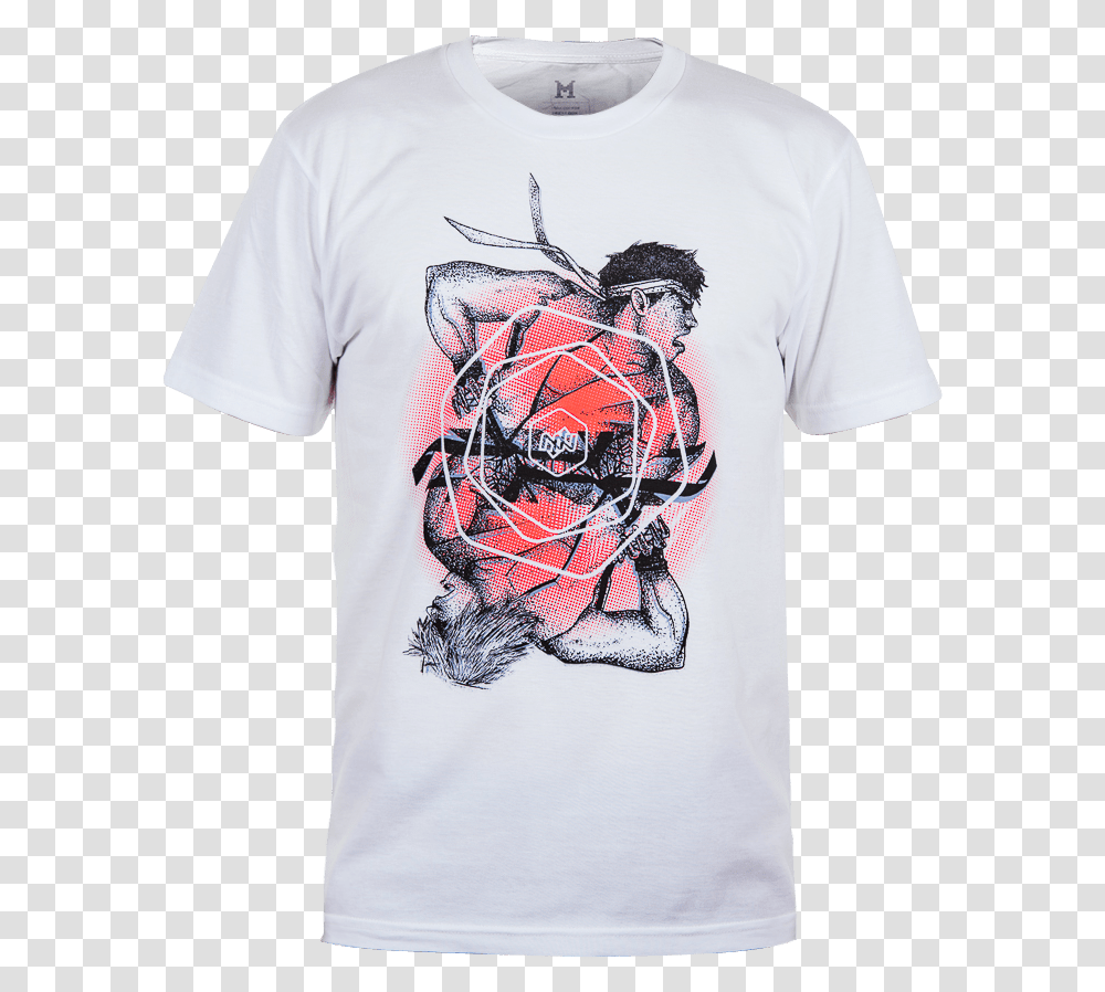 Ryu Vs Ken Hadouken Onnit Street Fighter T Shirt, Apparel, T-Shirt, Sleeve Transparent Png