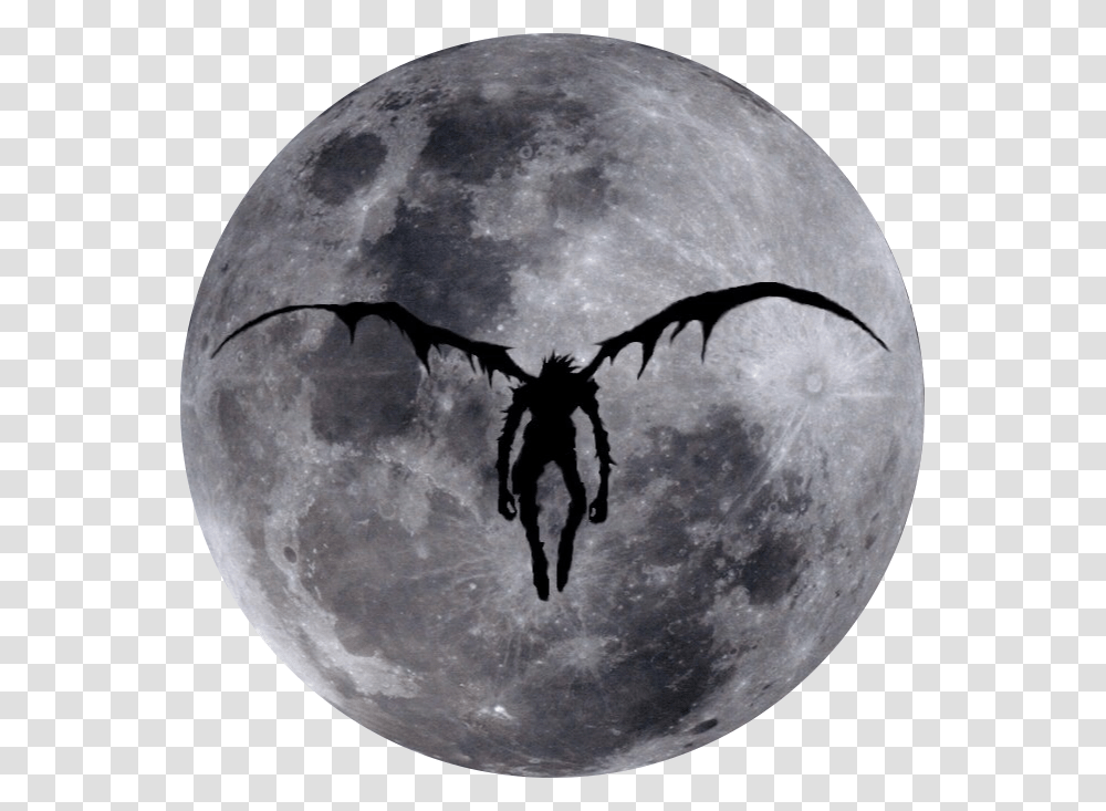 Ryuk Death God Deathgod Dead Deathnote Anime High Resolution Moon White Background, Nature, Outdoors, Outer Space, Night Transparent Png