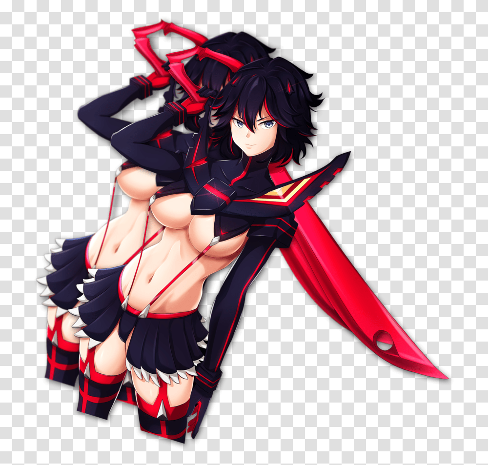 Ryuko Kiss Cut Anime, Manga, Comics, Book, Person Transparent Png