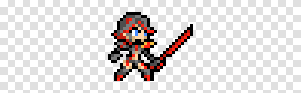 Ryuko Matoi Pixel Art Maker, Rug, Pac Man, Weapon, Weaponry Transparent Png