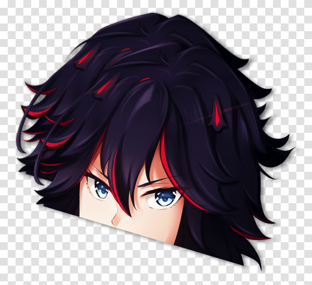 Ryuko Peeker Hair Design, Manga, Comics, Book, Helmet Transparent Png