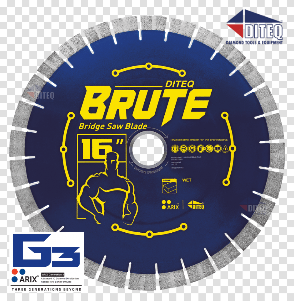 S 52xn Brute Diteq Brute Silent Blade, Electronics, Disk, Poster, Advertisement Transparent Png