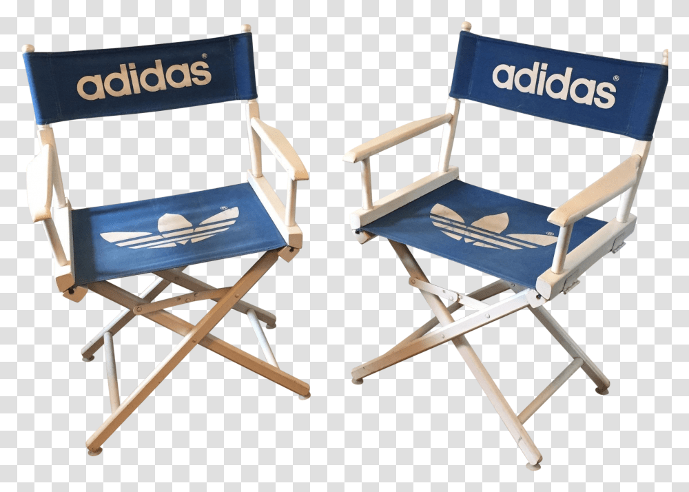 S Adidas Trefoil Logo Director's Chairs Adidas Chair, Furniture, Canvas, Armchair Transparent Png