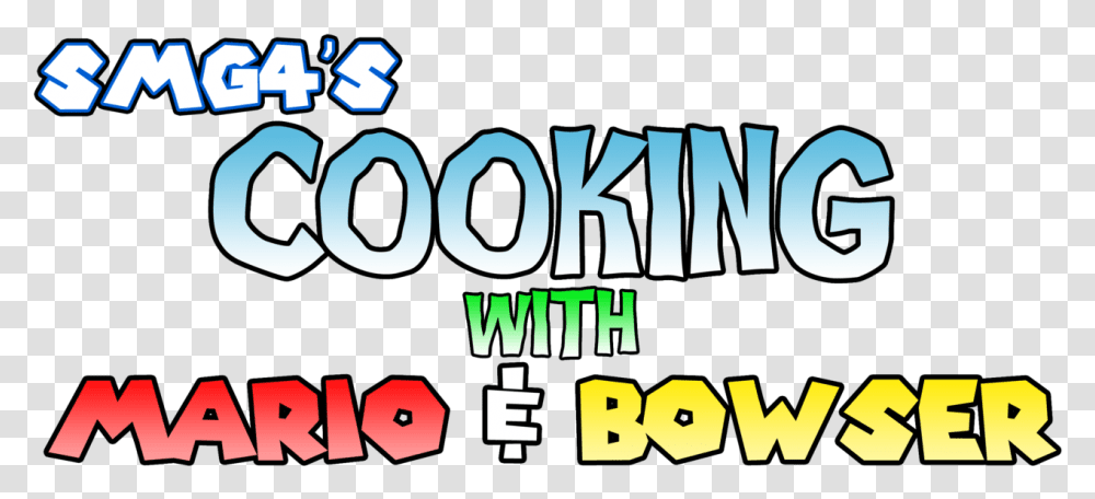S Cooking With Mario Bowser Logo Smg4, Text, Word, Alphabet, Number Transparent Png