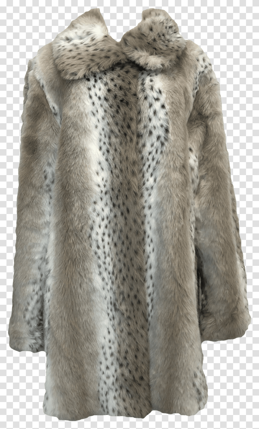 S Faux Snow Leopard Fur Coat By Dennis By Dennis Fur Clothing Transparent Png