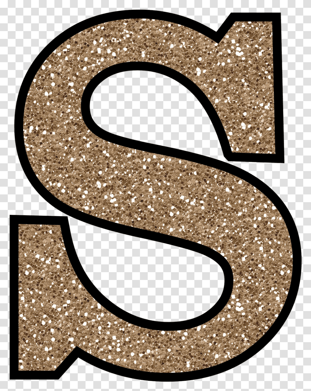 S Letter 4 Image Gold Glitter Letter S, Clothing, Apparel, Alphabet, Text Transparent Png