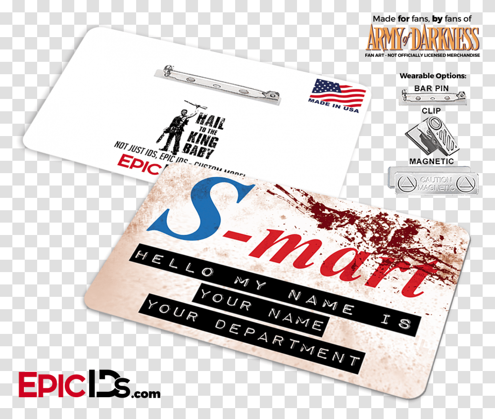 S Mart Army Of Darkness General Supply, Paper, Business Card Transparent Png