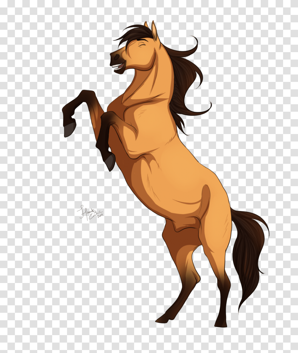 S P I R I T, Mammal, Animal, Person, Horse Transparent Png