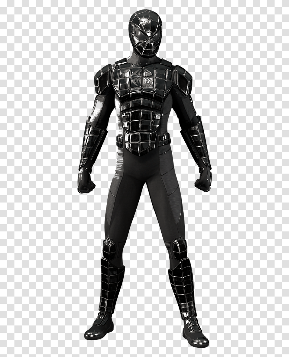 S Spider Man Wiki Spider Man Black Armor, Apparel, Person, Human Transparent Png