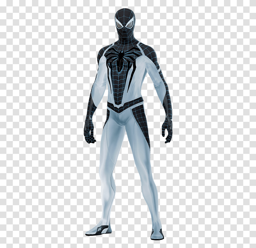 S Spider Man Wiki Spider Man Ps4 Negative Suit Hot Toys Person Sleeve Long Sleeve Transparent Png Pngset Com