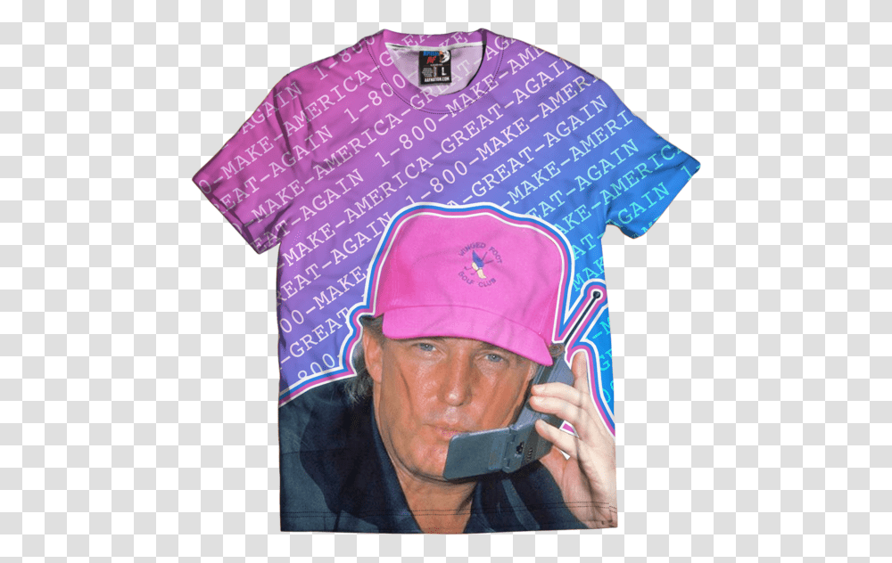 S Trump Active Shirt, Person, Hat, T-Shirt Transparent Png