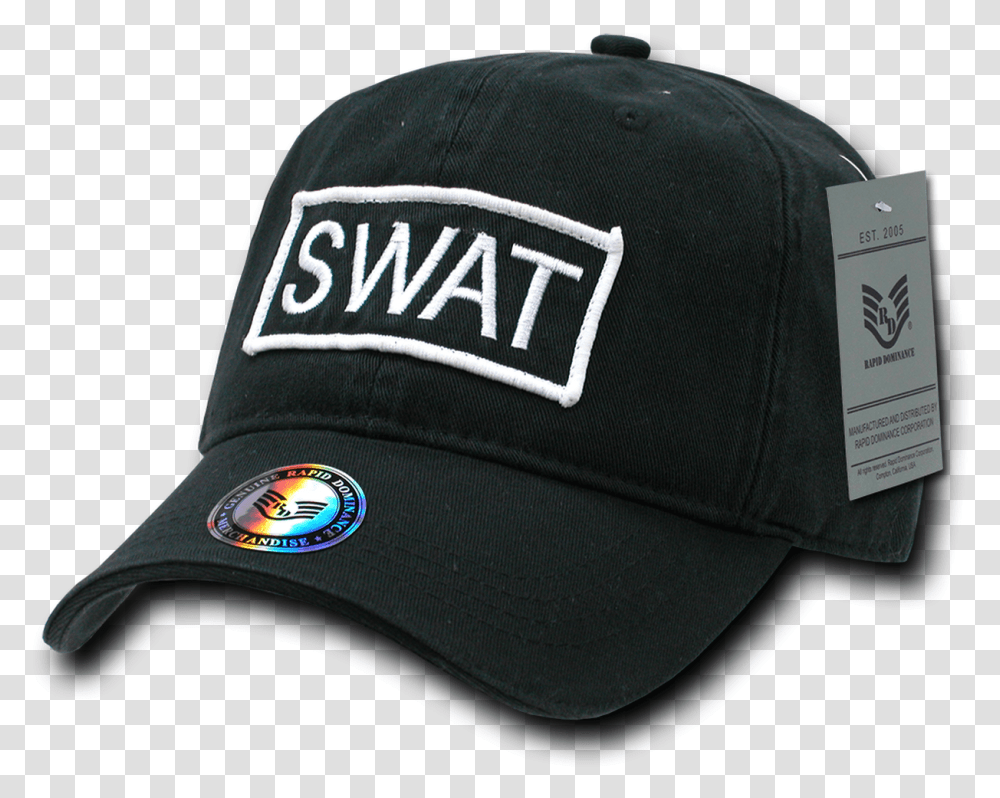 S W A T Patch Cap Black Swat Hat, Apparel, Baseball Cap Transparent Png
