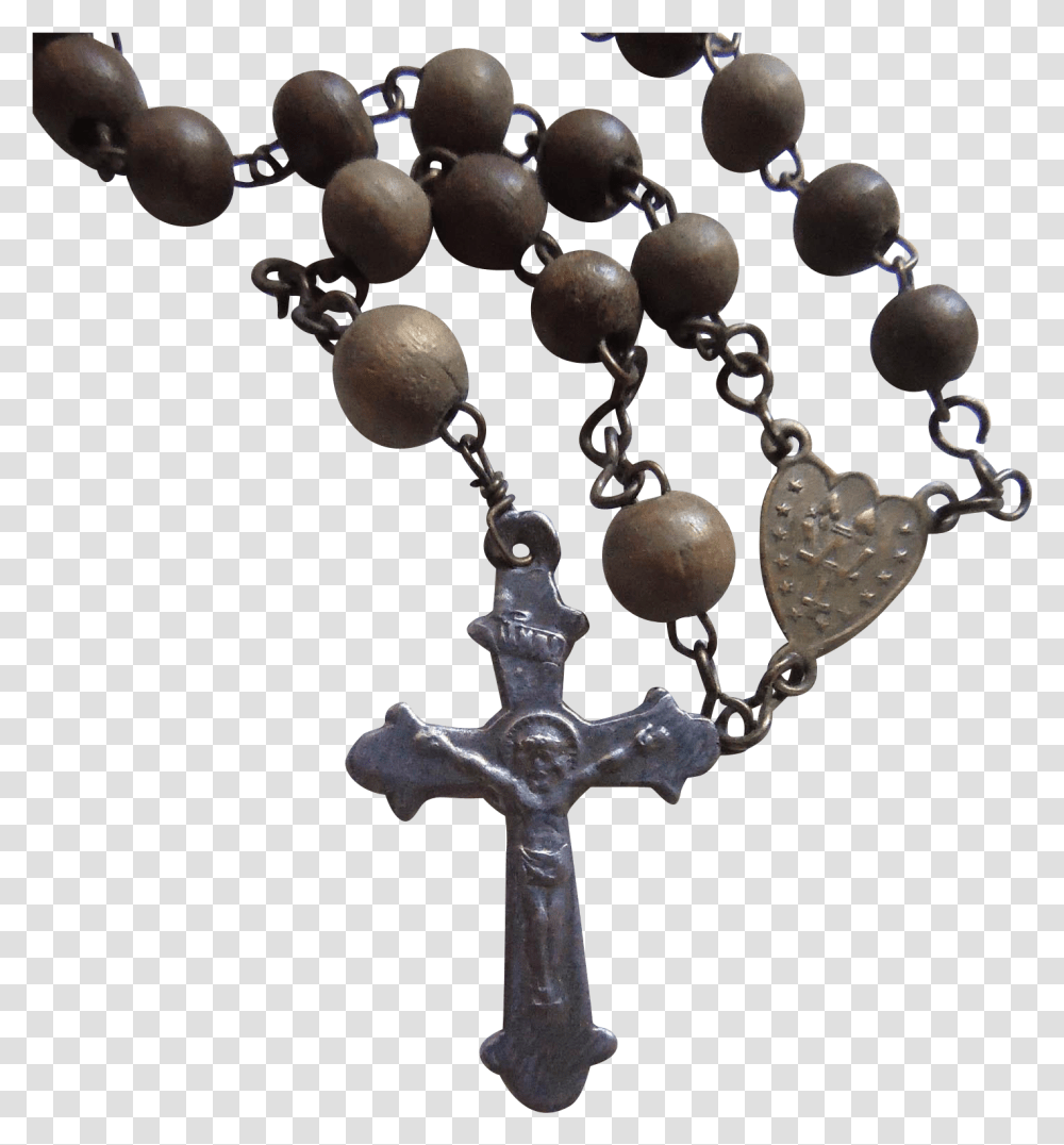 S Wood Bead With Christian Cross, Accessories, Accessory, Prayer Beads, Worship Transparent Png
