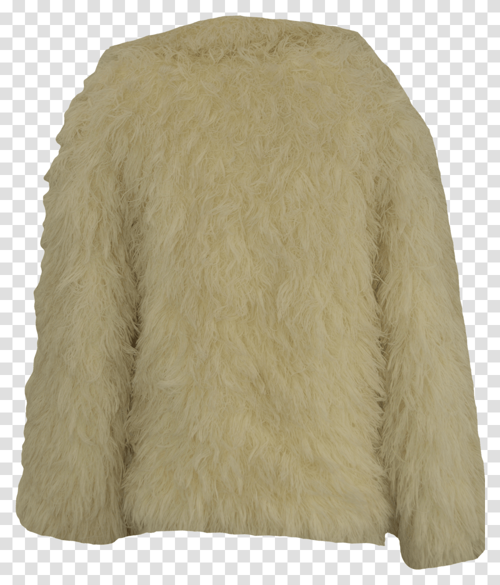 S80 S White Fringe Coat Wool Transparent Png