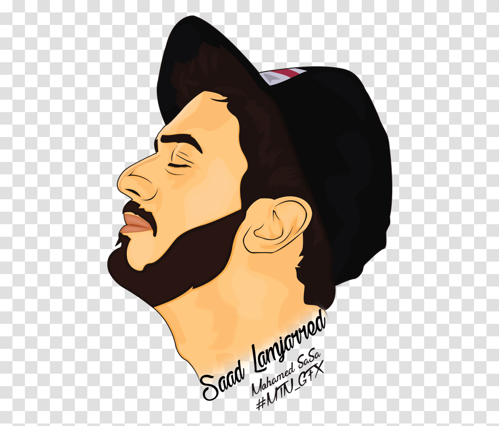 Saad Lamjarred Vector Art Cartoon, Face, Person, Head, Teeth Transparent Png